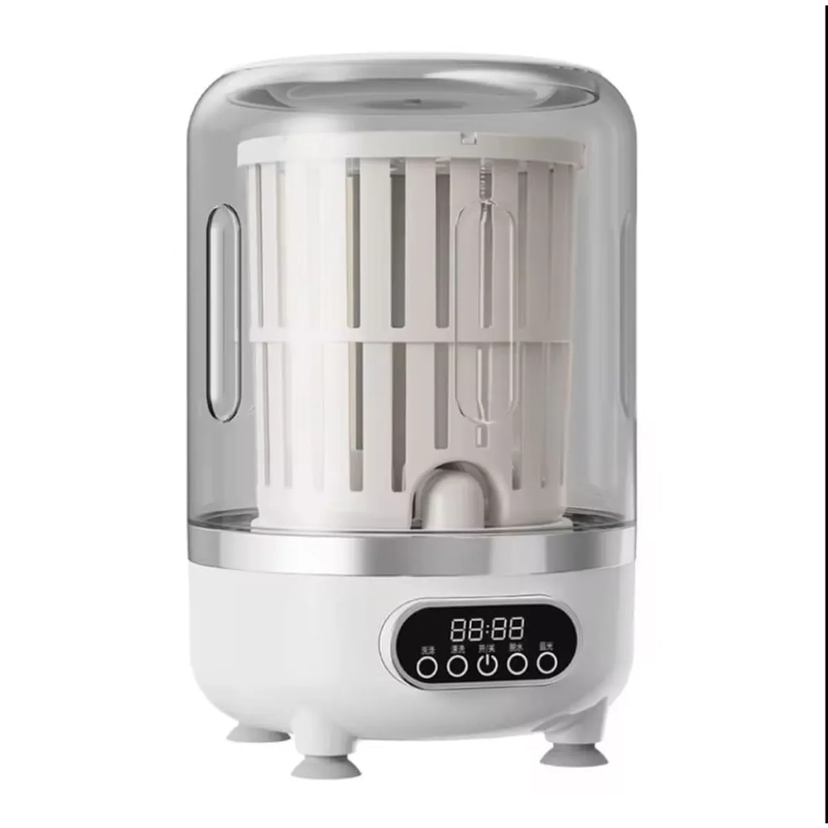 GENERICO - Mini Lavadora Portátil Compacta Multifuncional Con Secado Rápido Panel Digital Potente Limpieza