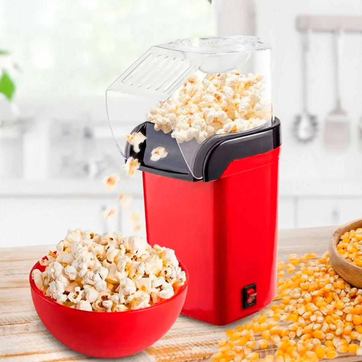 RAFF - Raf R.9014 Máquina Para Pop Corn Canchitas Maiz 2 L 1200w