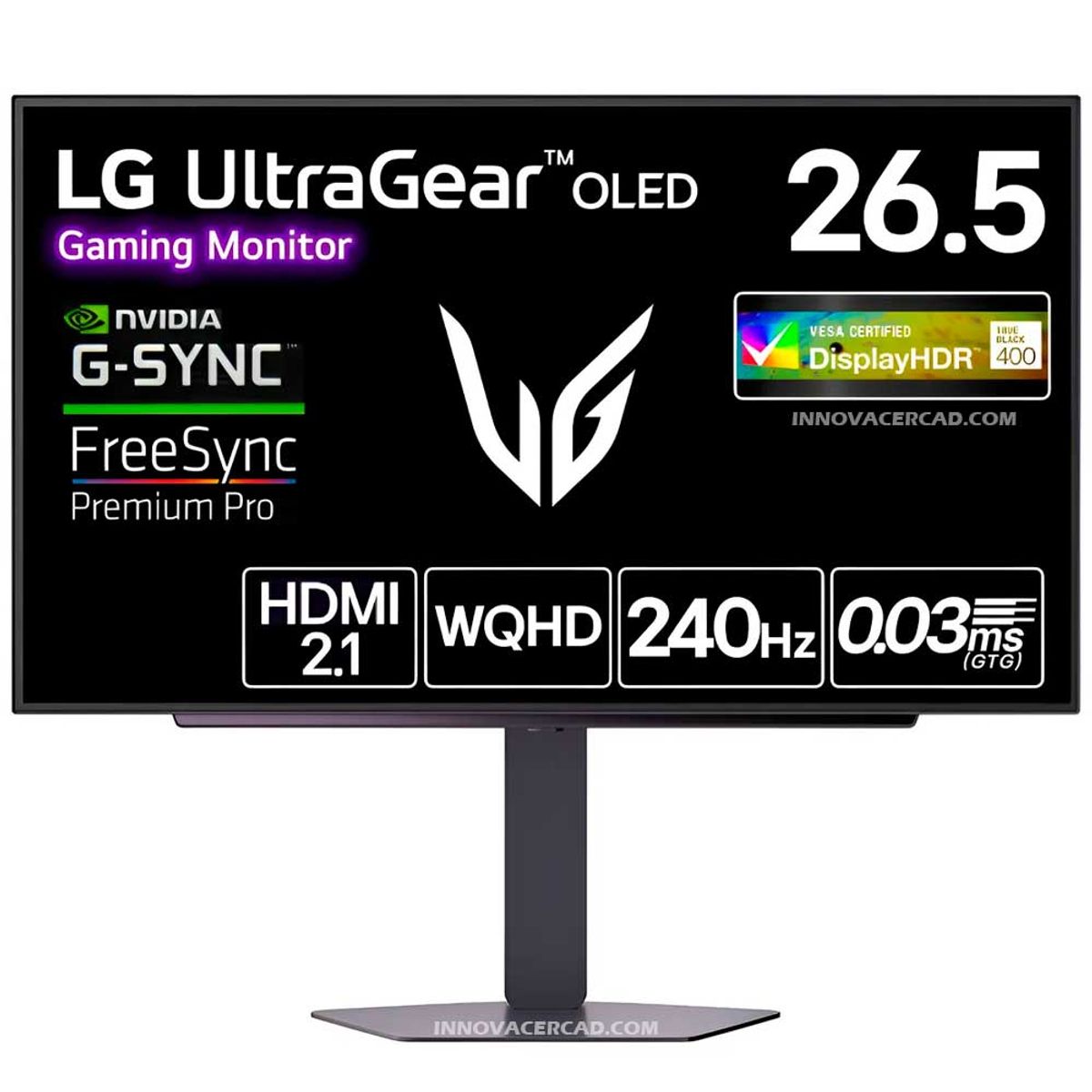 LG - Monitor LG UltraGear XG7 27GX704A-B 27 OLED QHD 240HZ, 0.03ms G-Sync FreeSync Premium