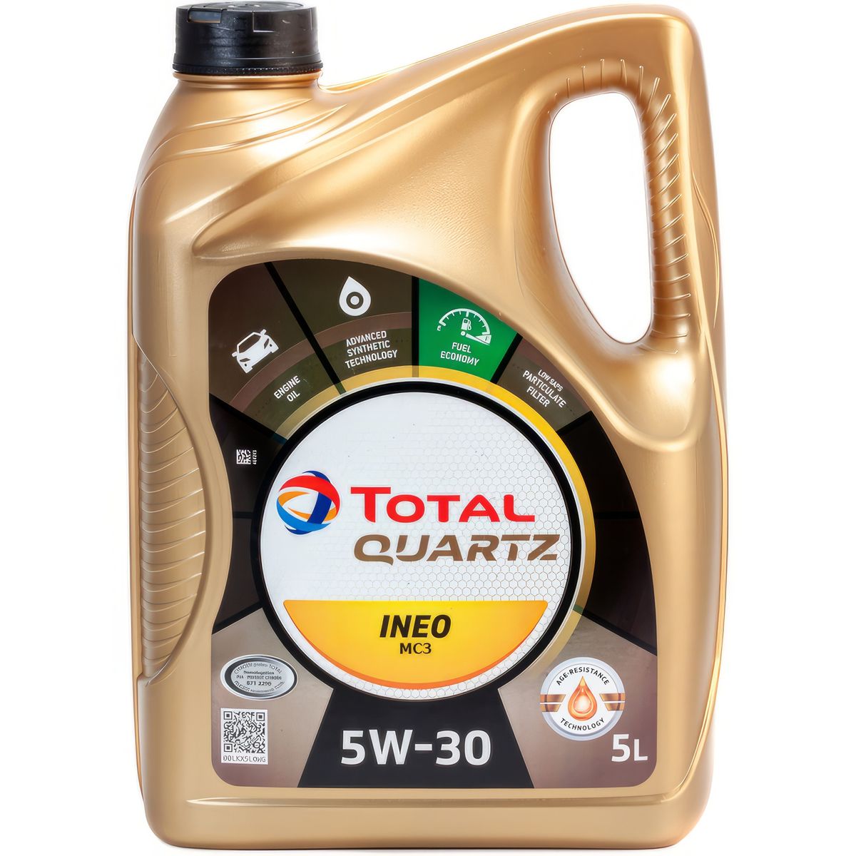 Aceite de Motor Total Quarts INEO MC3 Sintetico 5W-30 5LT, marca GENERICO - Foto Principal