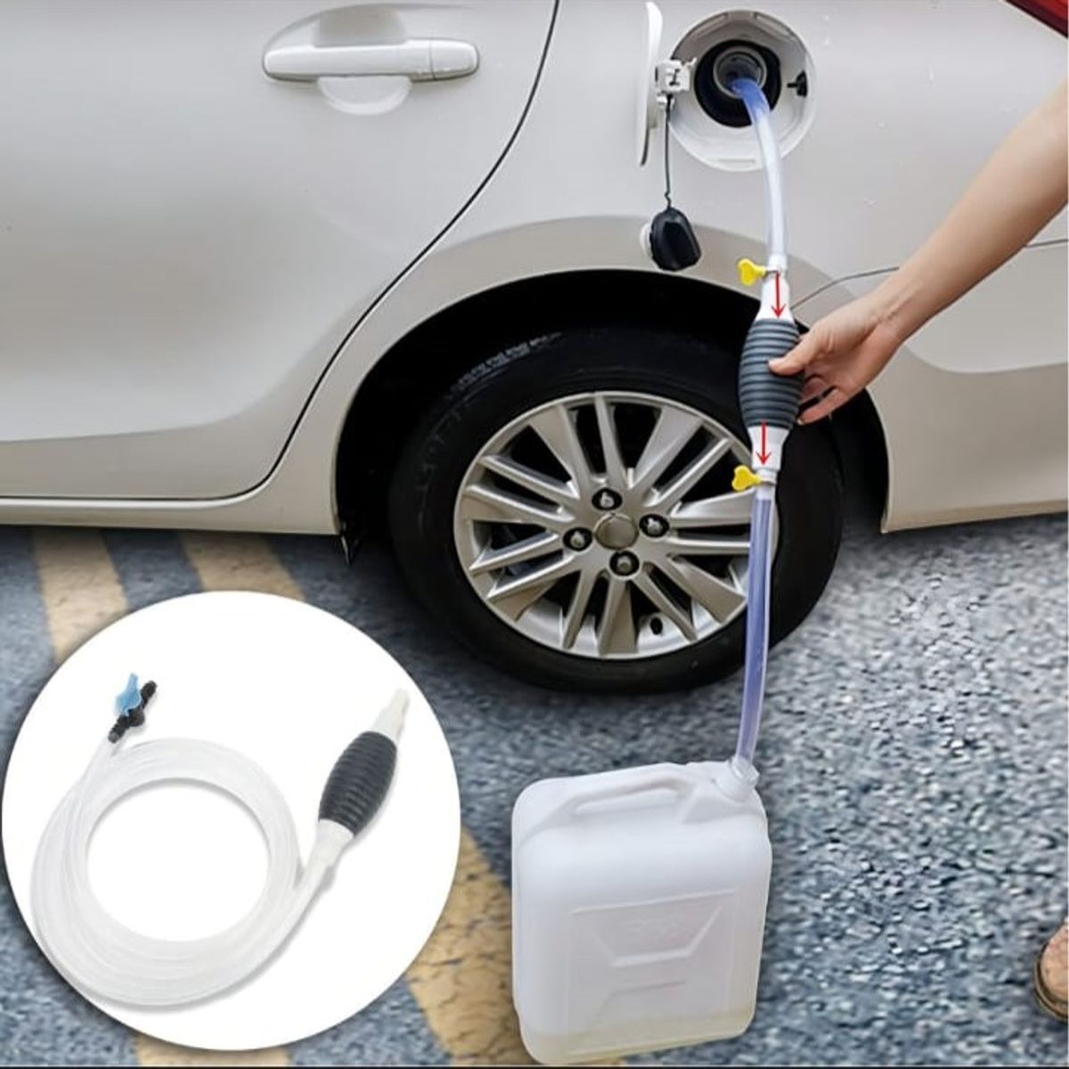 Bomba Manual Multifuncional Para Trasvase De Líquidos Agua o Gasolina, marca GENERICO - Foto 2