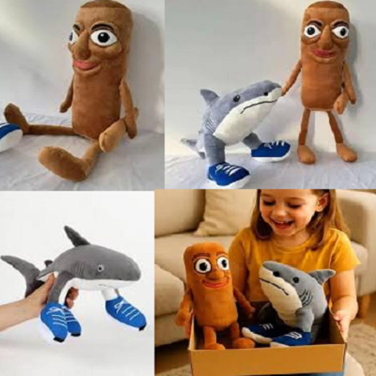 GENERICO - PELUCHE TUNG TUNG SAHUR DE TRALALERO TRALALA  PACK 2 UNIDADES