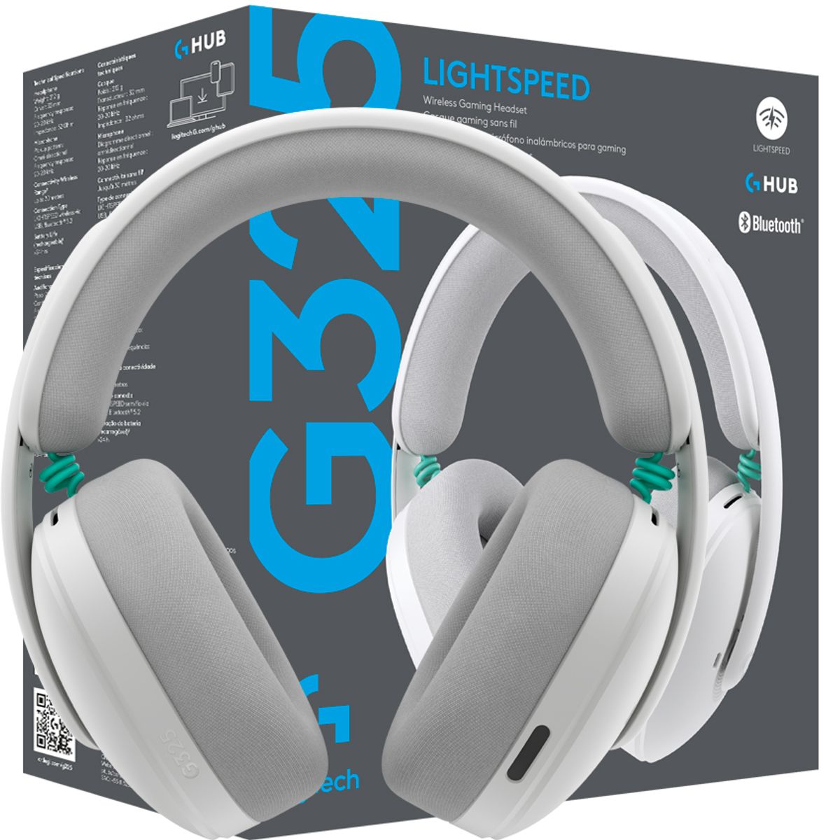 LOGITECH - Audifono Gamer Logitech G325 Lightspeed Bluetooth USB-C White