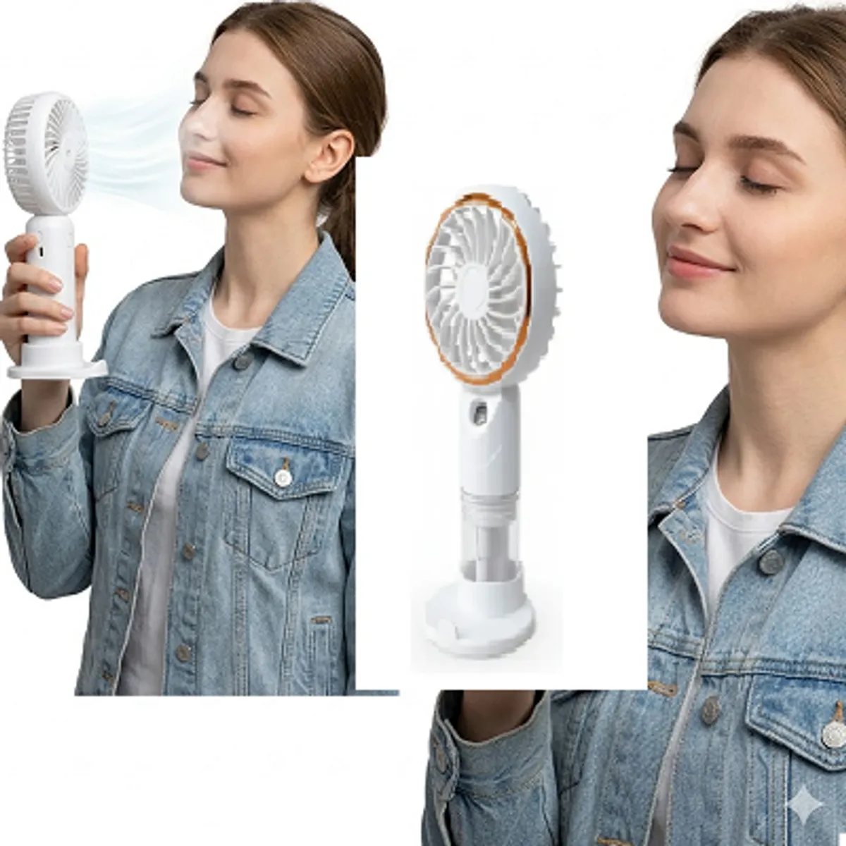 GENERICO - Mini Ventilador con Huminificador portatil usb