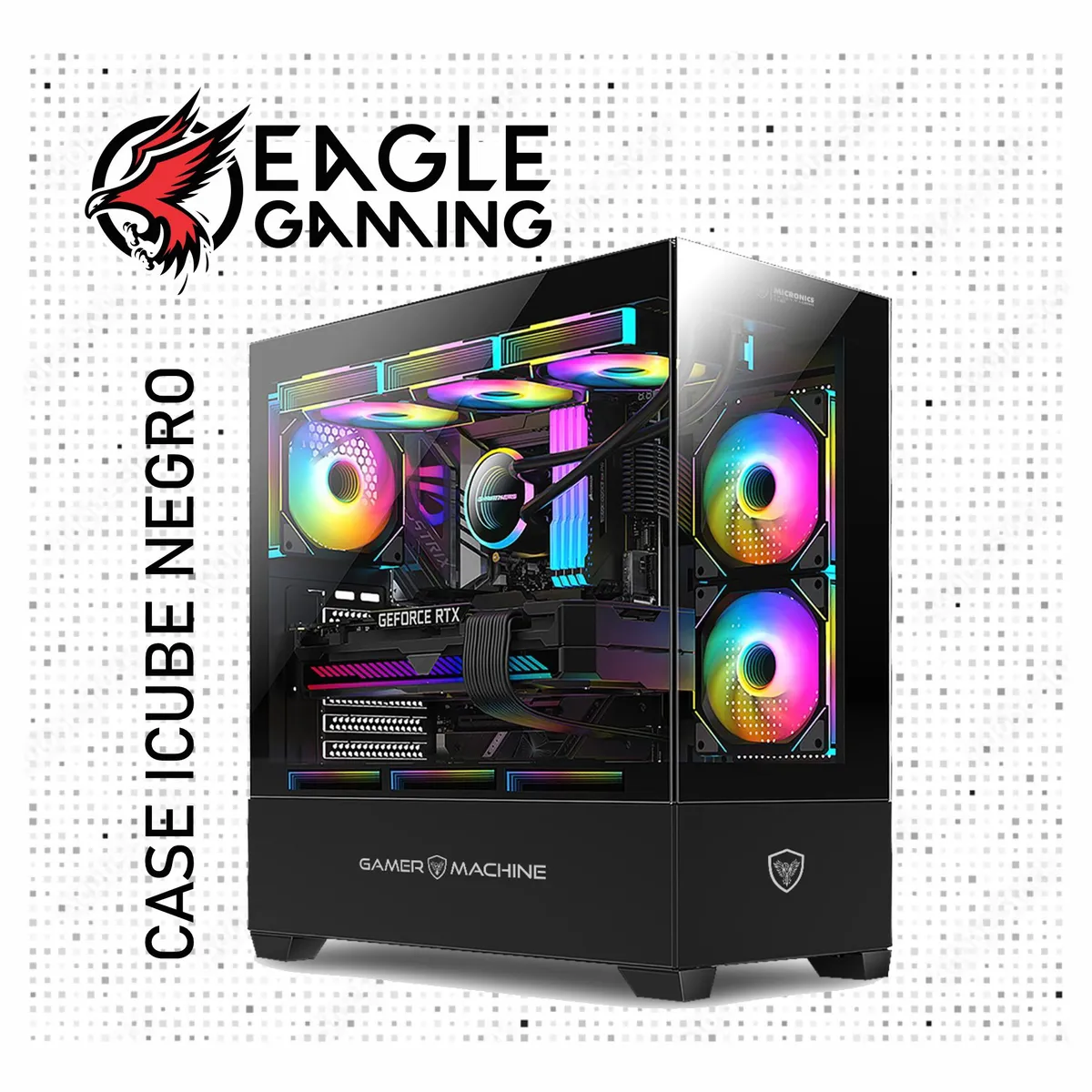 AMD - Computadora PC Gamer AMD RYZEN 5 5500 RAM 16GB SSD 1TB RTX 5060 8GB