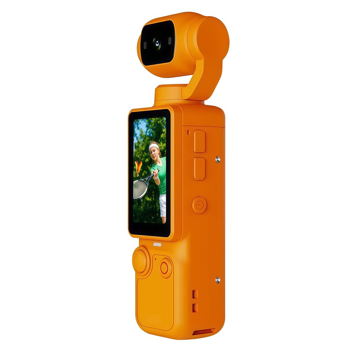 RENVMEXY - Cámara para Vlogs Q7  1080P  Lente giratorio 180°  Luz relleno  Autoenfoque  Type-C