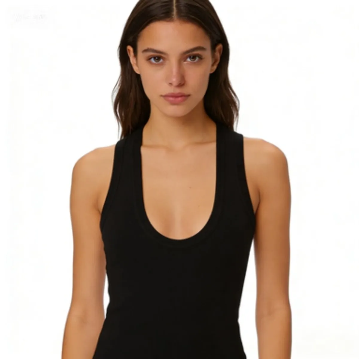 TIOZONEY - Polera Sin Mangas Mujer - Negro