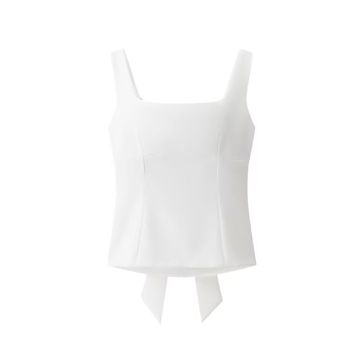 TIOZONEY - Polera Sin Mangas Mujer - Blanco