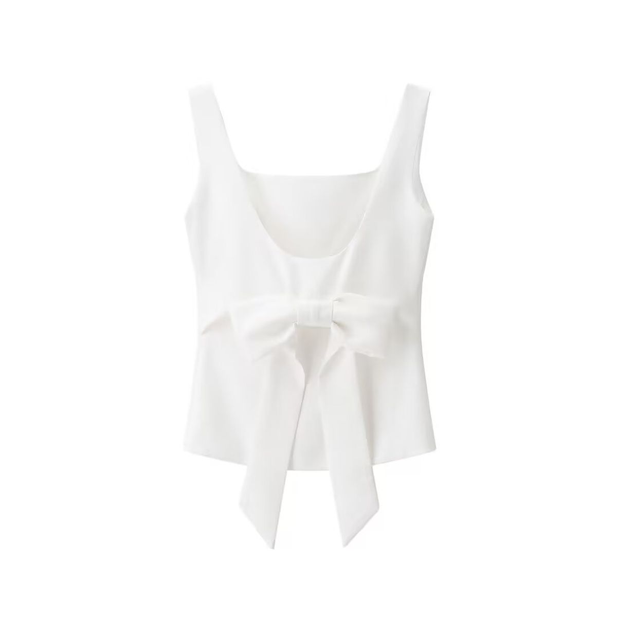 TIOZONEY - Polera Sin Mangas Mujer - Blanco