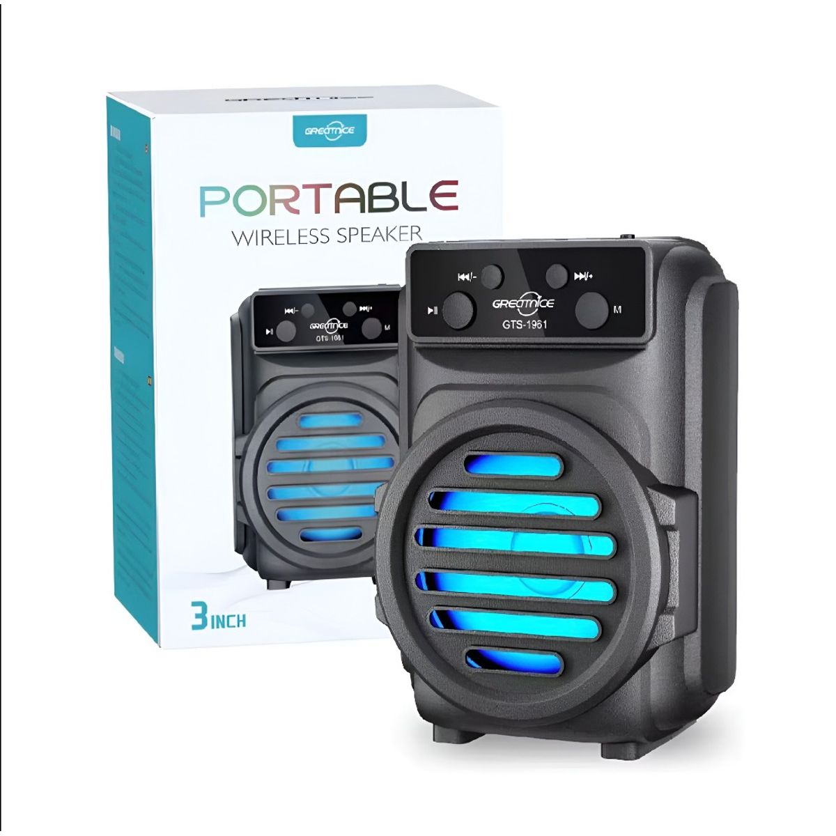 OEM - Parlante Bluetooth GTS Portátil 3 Pulgadas