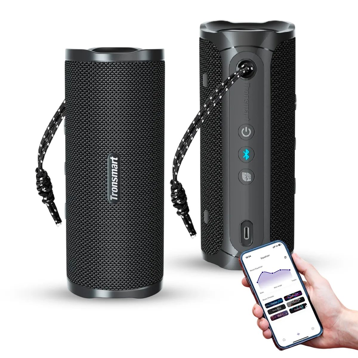 Tronsmart - Parlante Portátil Tronsmart Mirtune C3 Bluetooth 5.3 Resistente al Agua