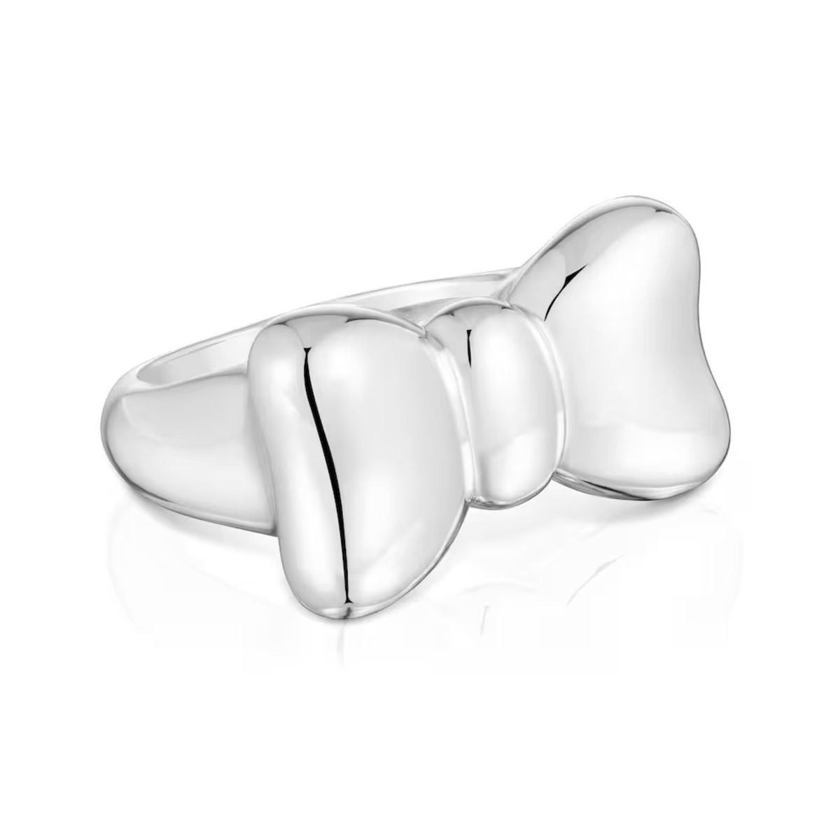 TOUS - Anillo Plata Lazo 25Mm