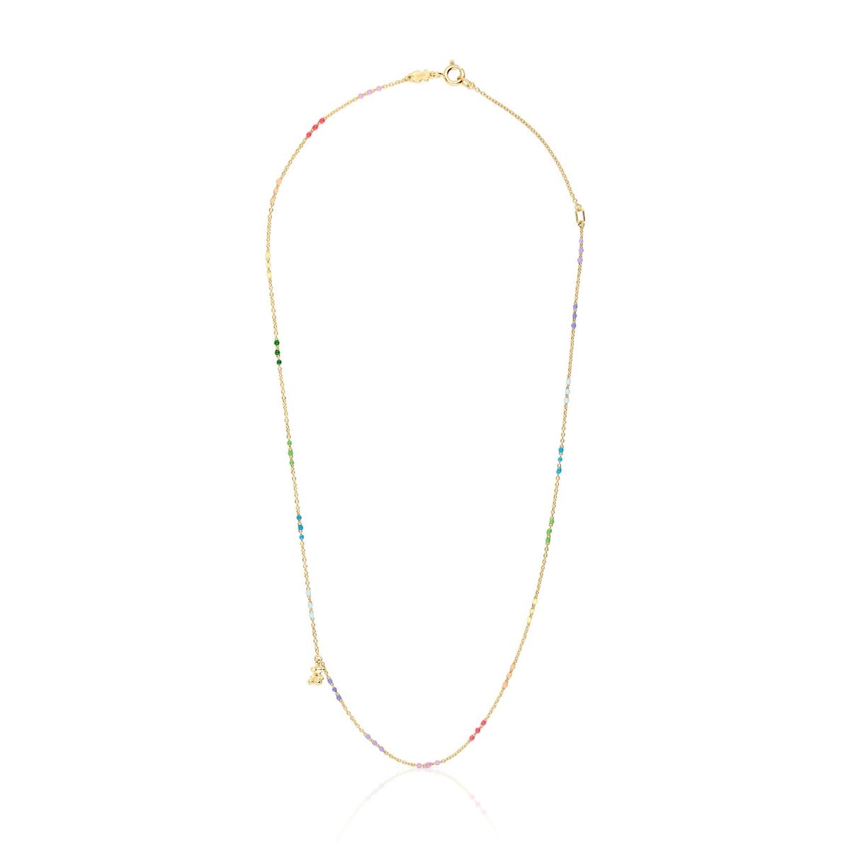 TOUS - Collar con baño de oro 18 kt sobre plata y esmalte Bold Bear