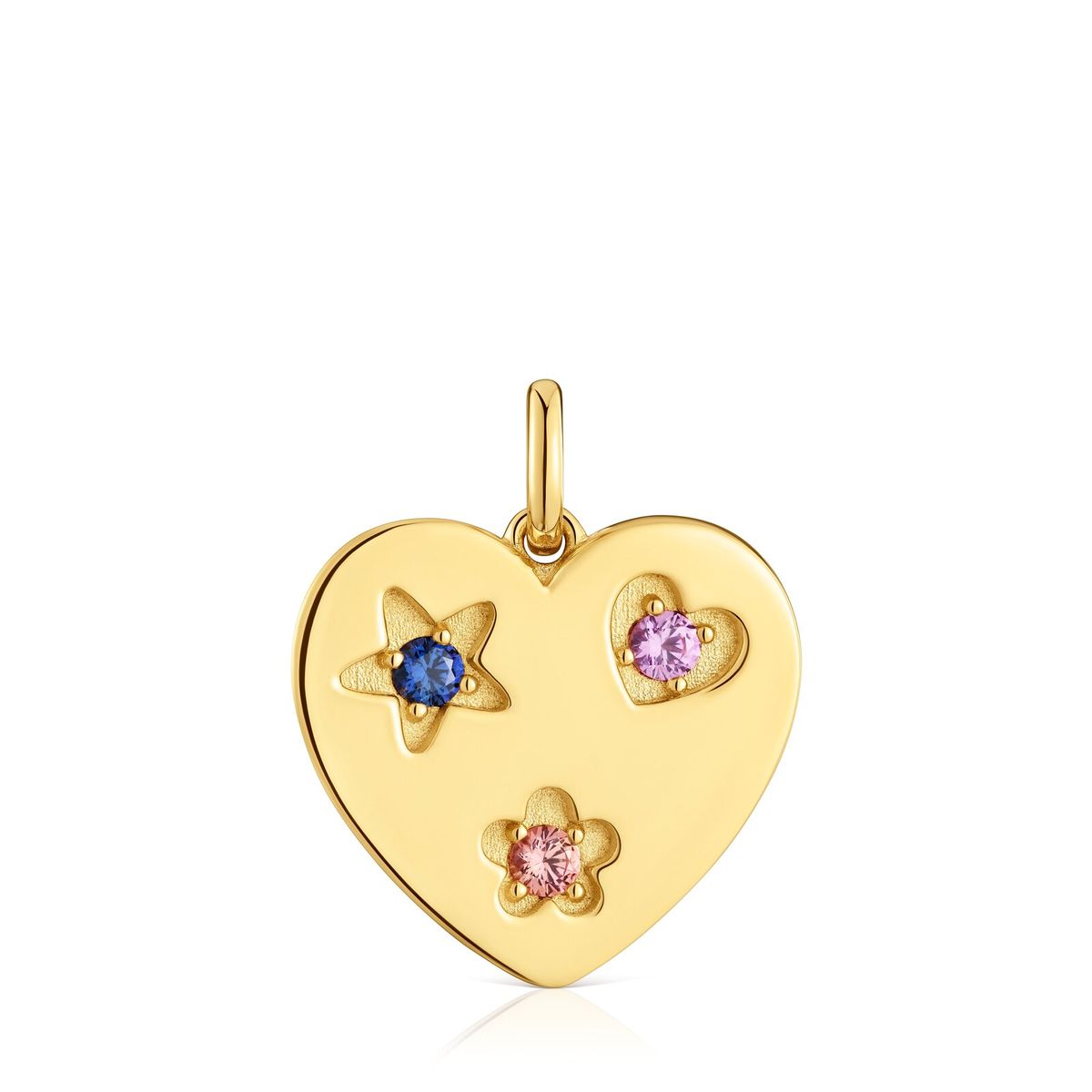 TOUS - Colgante Plata 1ªley Baño Lgg 3 Gemas