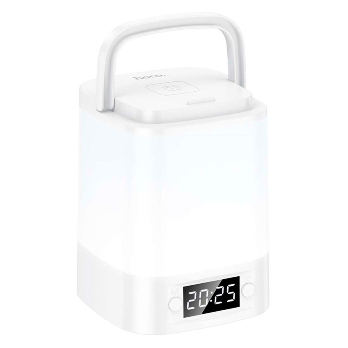 HOCO - Lampara Luz Led Hoco HX15 3 tonos d luz Con Reloj Recargable