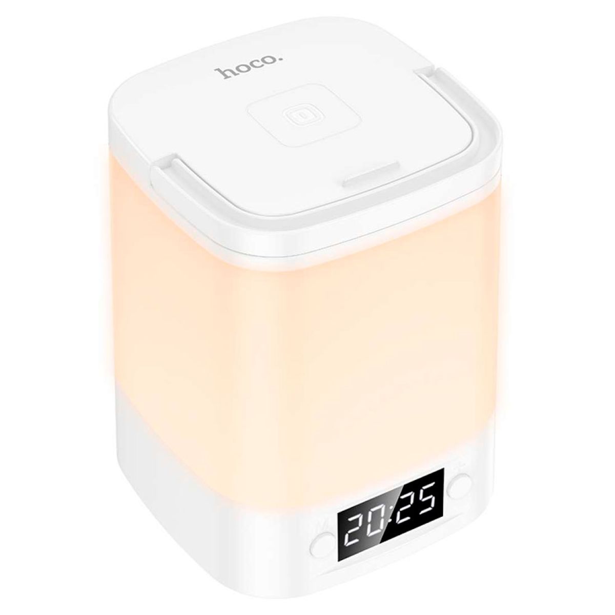 HOCO - Lampara Luz Led Hoco HX15 3 tonos d luz Con Reloj Recargable