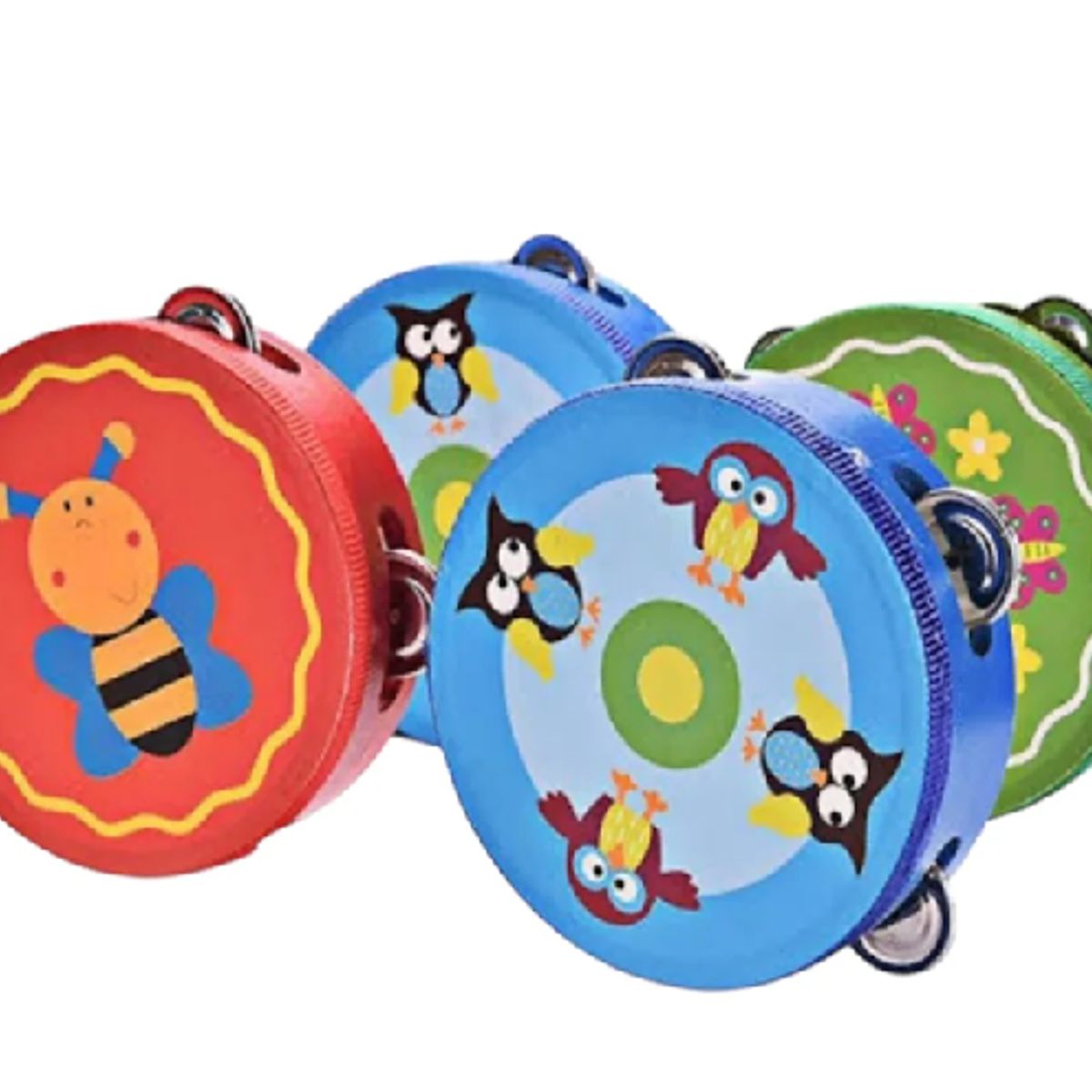 GENERICO - Instrumento Musical Pandereta Tambor Para Niños