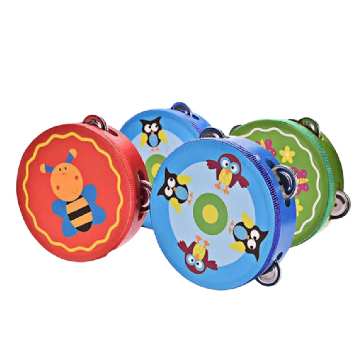 GENERICO - Instrumento Musical Pandereta Tambor Para Niños