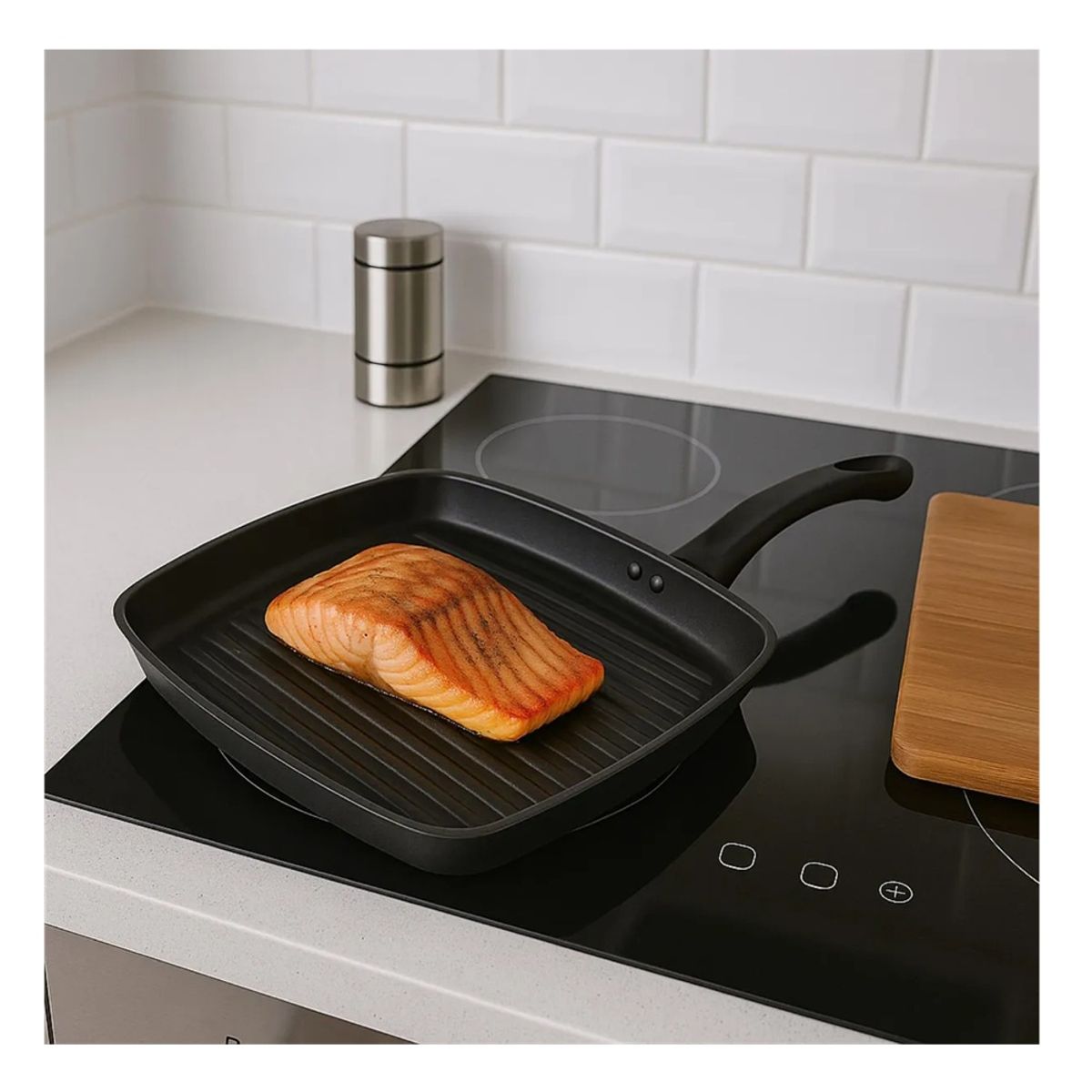 RECORD - SARTEN GRILL ASADOR CUADRADO RECORD 28 CM ANTIADHERENTE