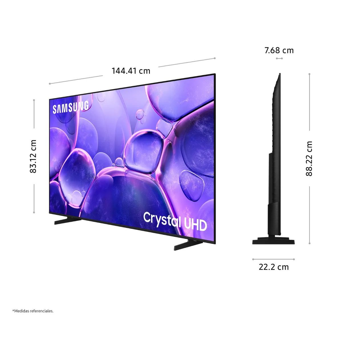 SAMSUNG - Televisor Samsung Smart TV 65 Crystal UHD 4K UN65U8000FGXPE + Ant + Soundbar