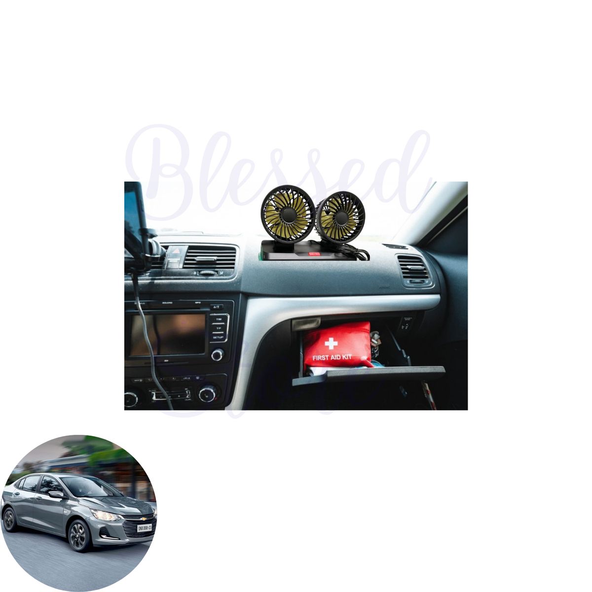 OEM - Ventilador Para Automóviles Doble Cabezal