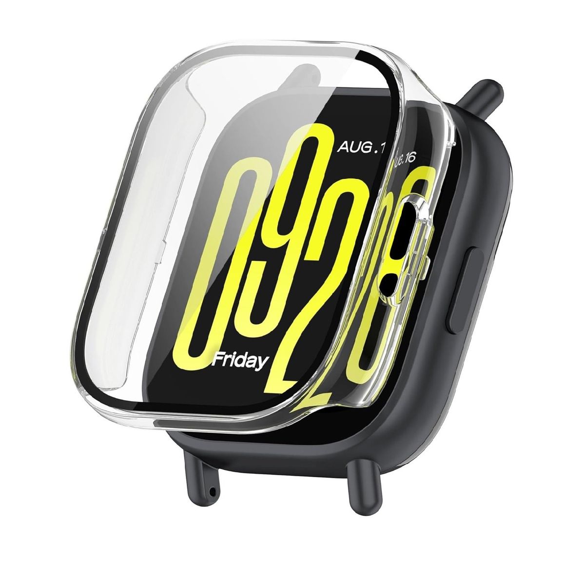 GENERICO - Bumper con Vidrio incorporado para Redmi Watch 4 - TRANSPARENTE