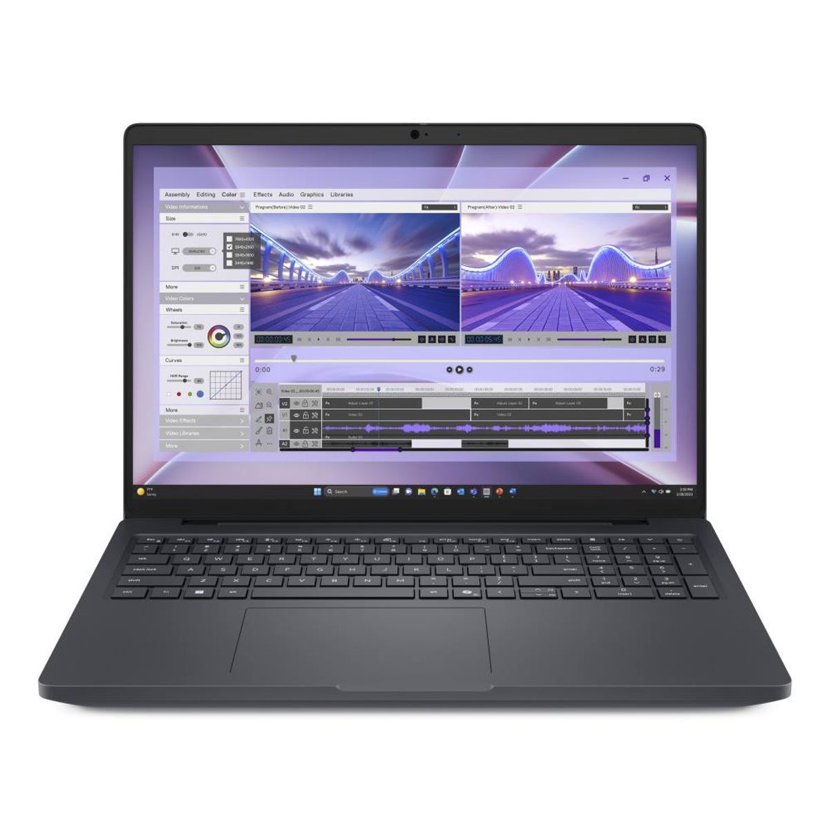 DELL - Laptop Workstation Dell PC16250 Core Ultra i7-265H 16" 16GB RAM 1TB SSD RTX 500 Windows 11 Pro Gris