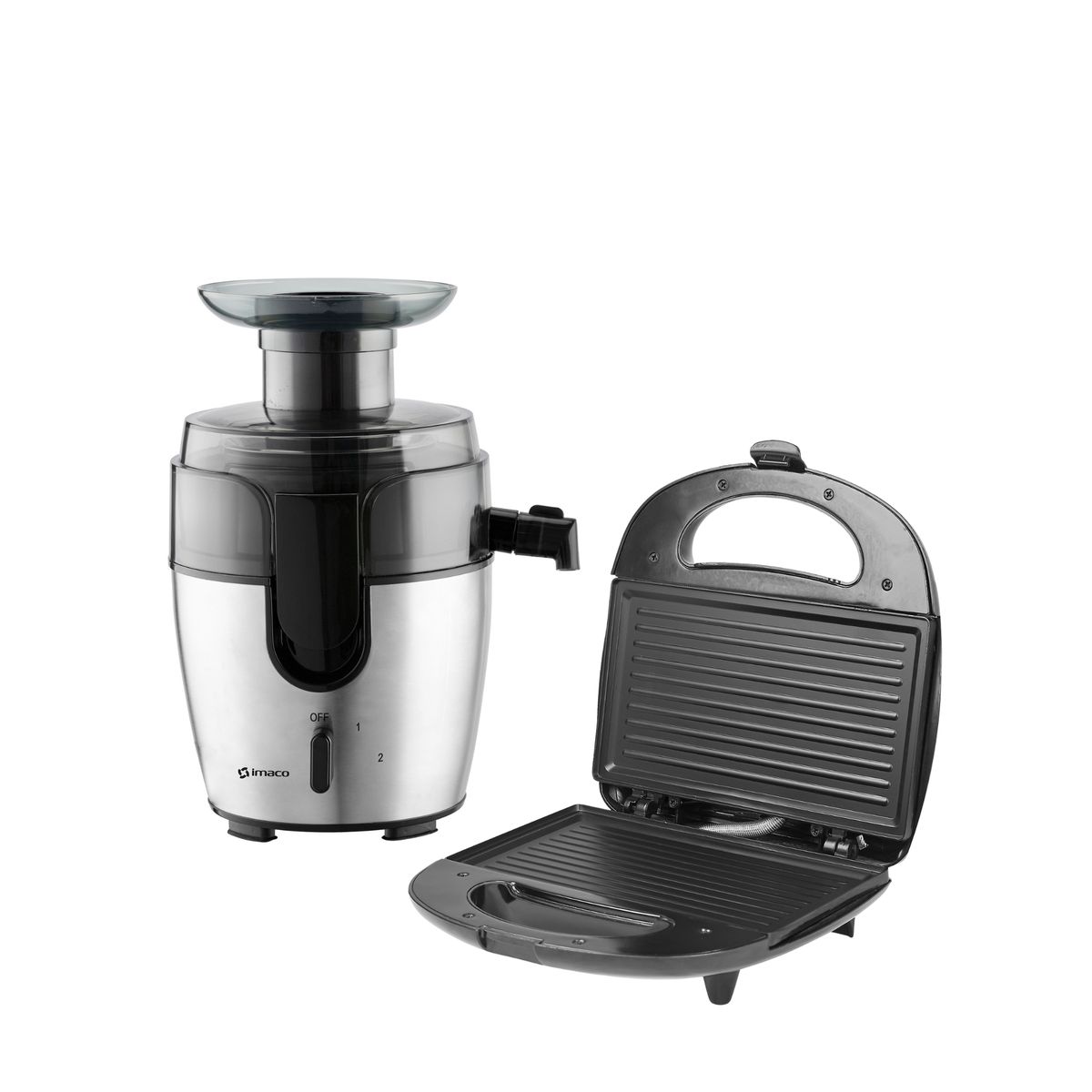 IMACO - Combo extractor acero inox 600w + Sandwichera grill 700w ISG014A Imaco