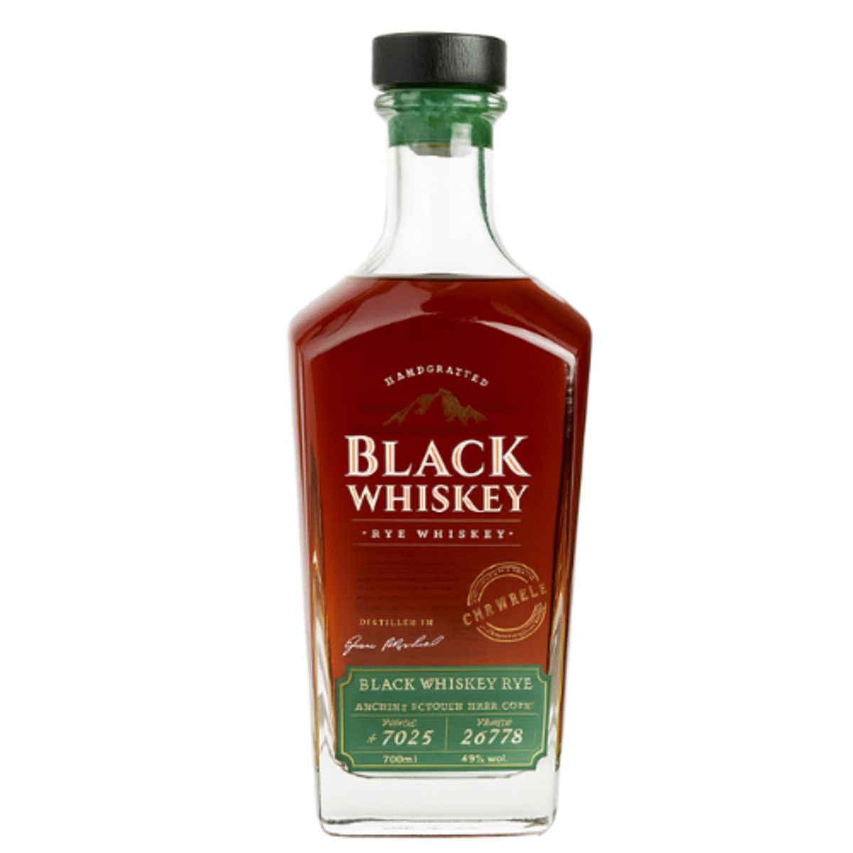 WHISKEY - BLACK WHISKEY RYE Botella 700 ml