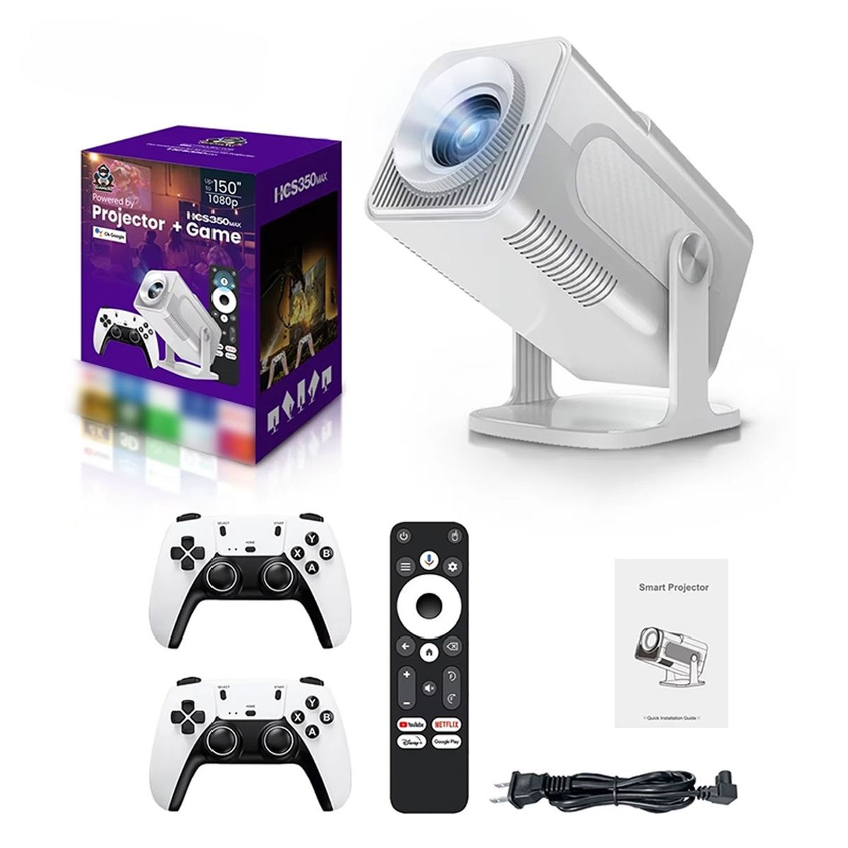 GENERICO - Proyector Portátil HCS350 Max Blanco Full HD