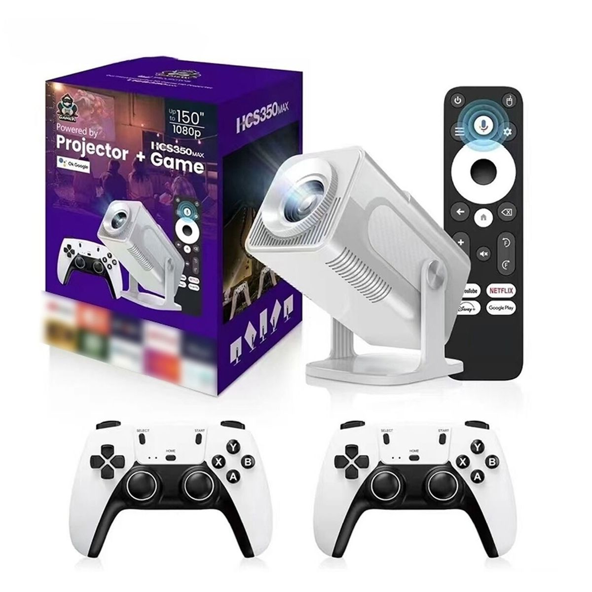 GENERICO - Proyector Portátil HCS350 Max Blanco Full HD