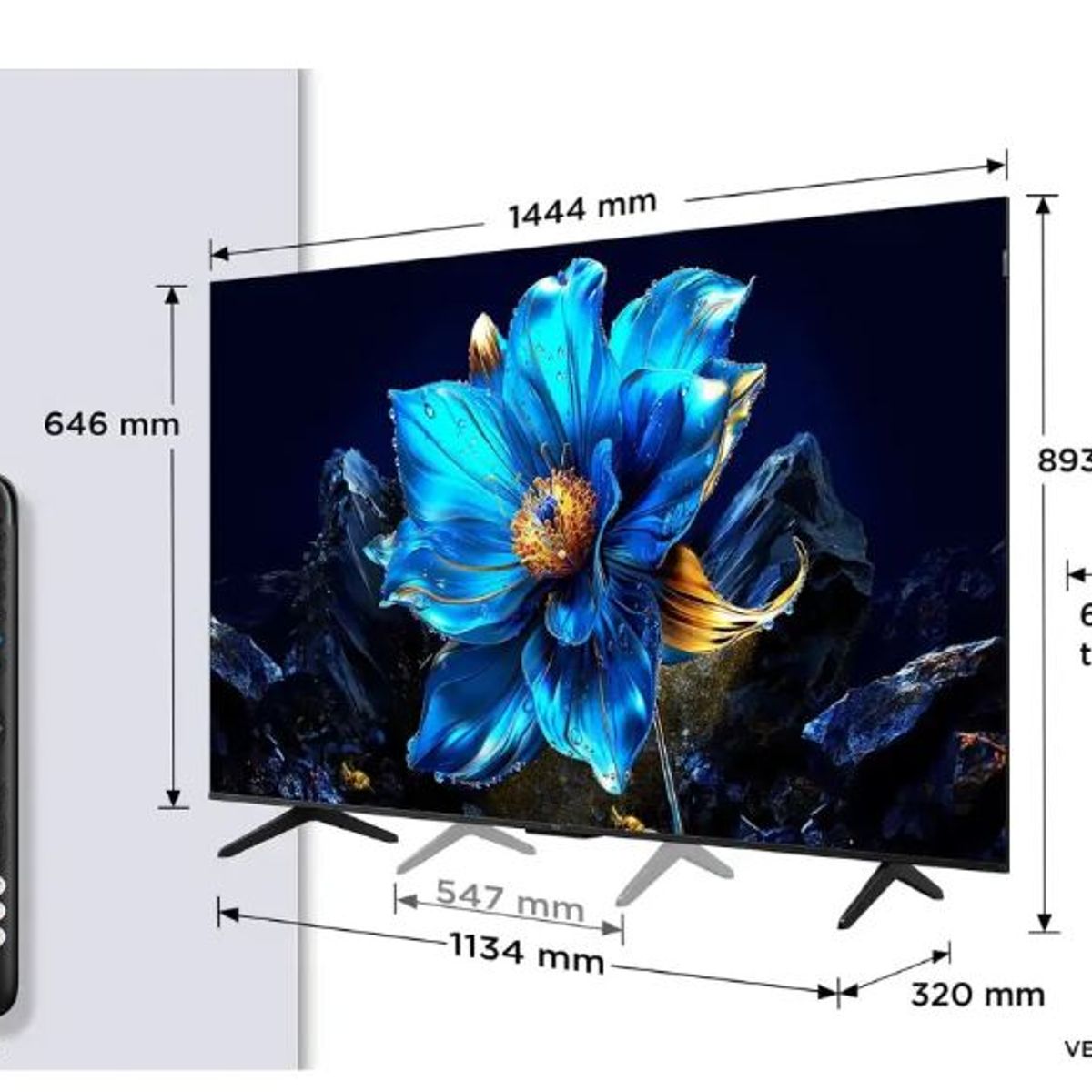 TCL - Televisor TCL QLED 65 UHD 4K Smart TV 65P7K