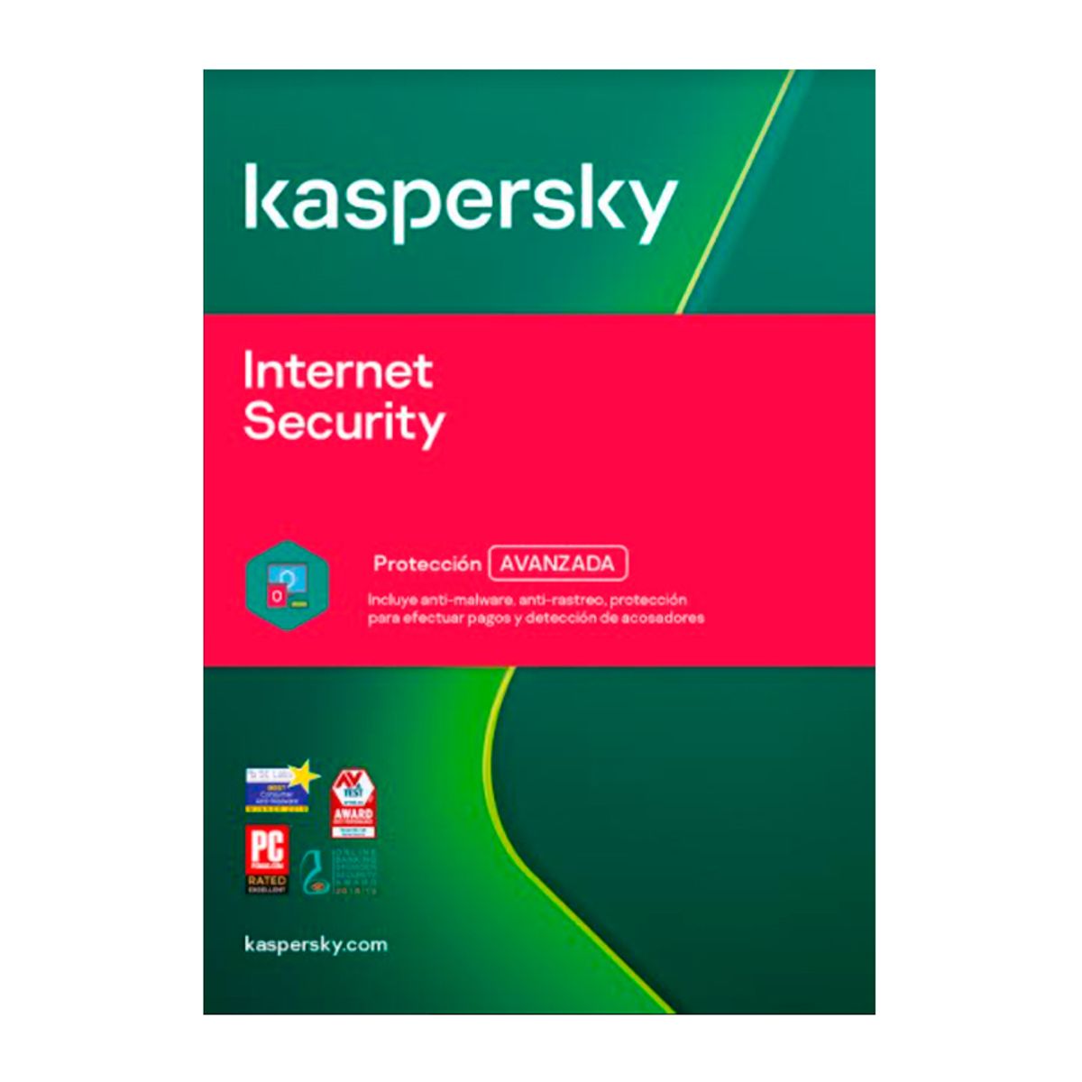 KASPERSKY - KASPERSKY INTERNET SECURITY PARA 1 PC LICENCIA 1 AÑO PRODUCTO FISICO