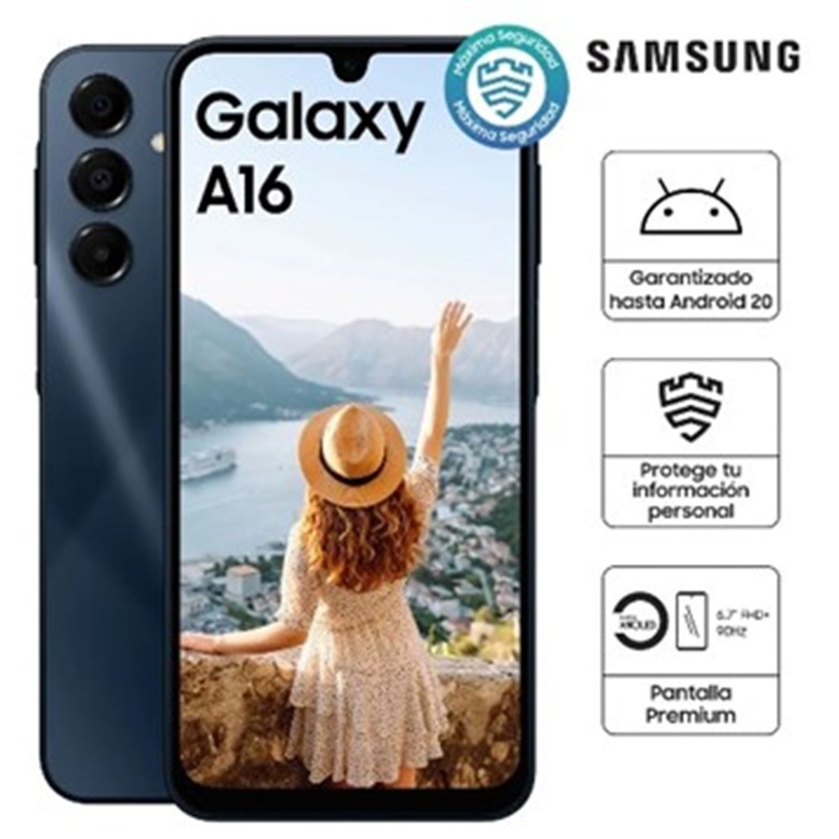 SAMSUNG - SAMSUNG GALAXY A16 128GB BLACK