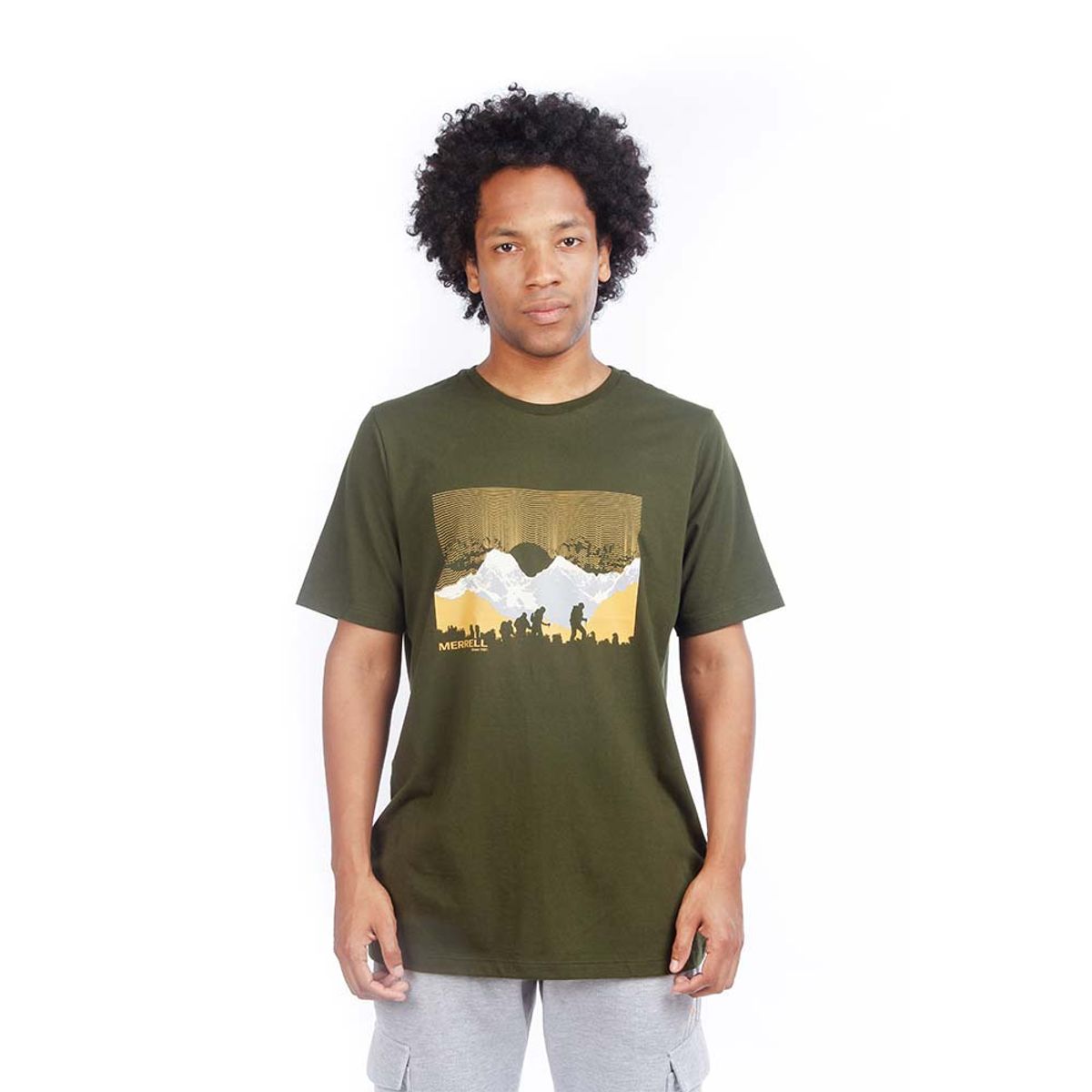 MERRELL - Polo Hombre Merrell Tee Mountain Ausangate Negro