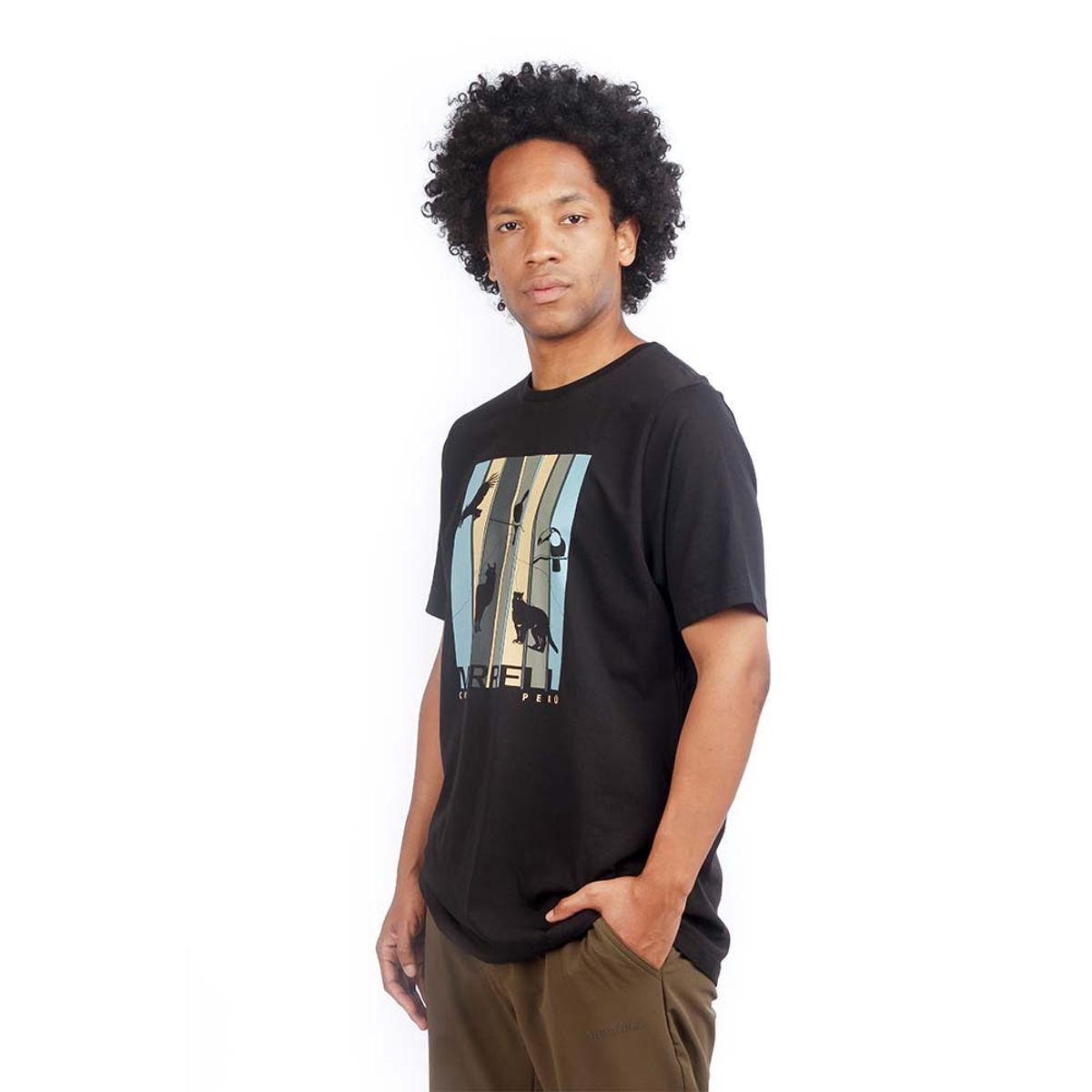 MERRELL - Polo Hombre Merrell Tee Peruvian Animals Negro