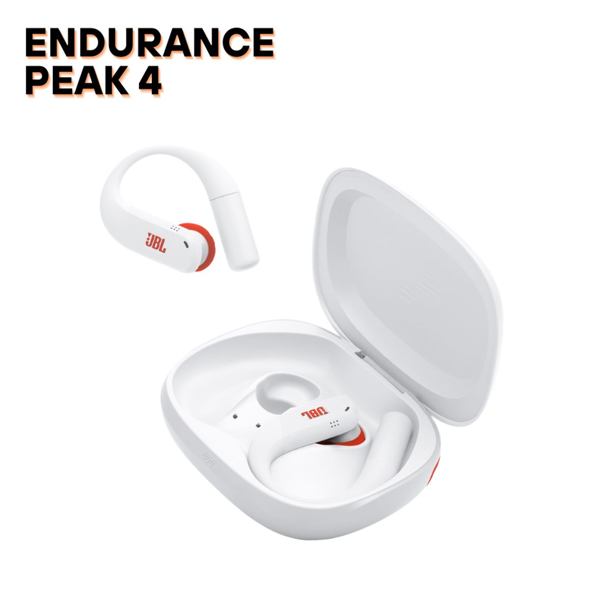 JBL - Audífono JBL Endurance Peak 4 con IP68 y duración de hasta 48 horas con estuche