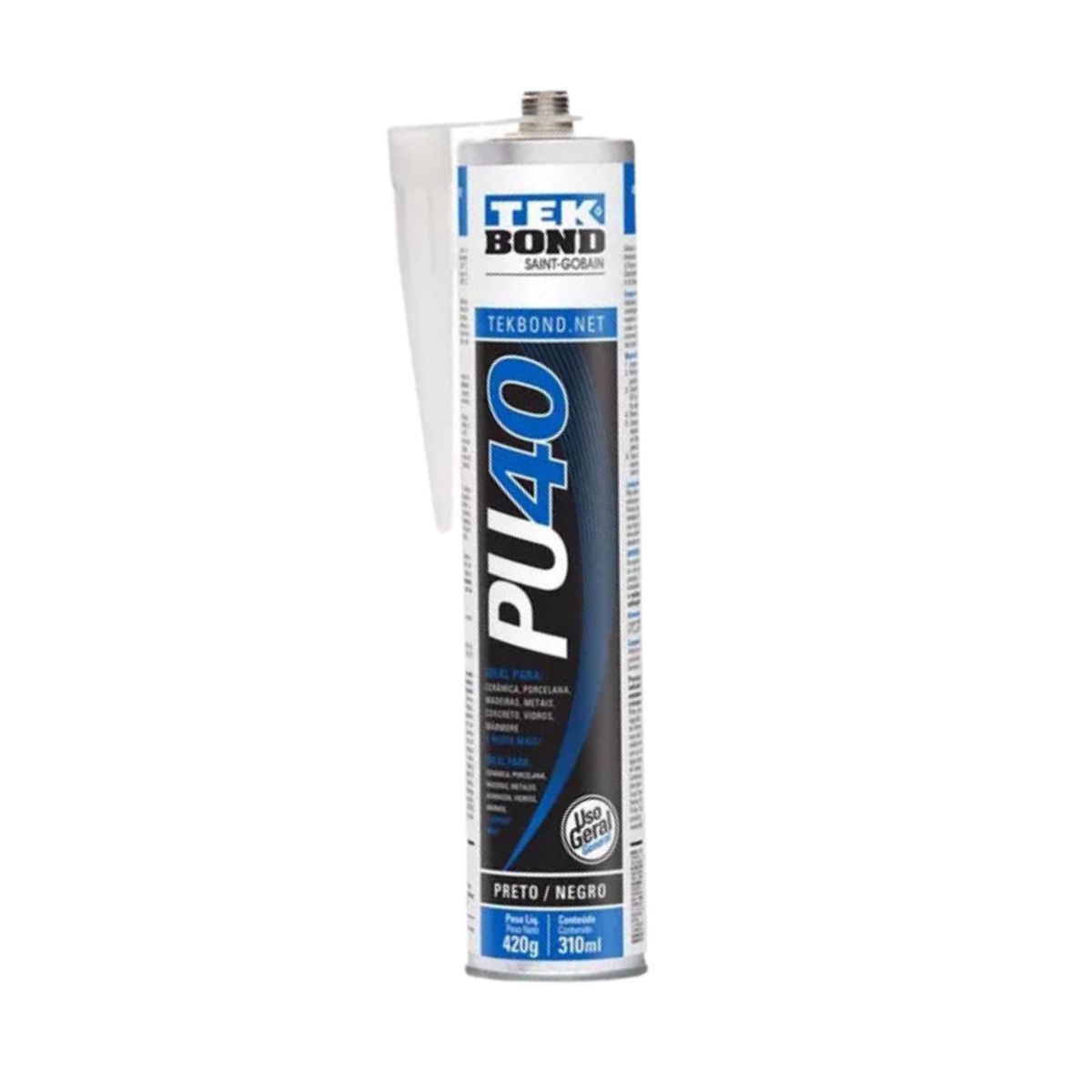 TEKBOND - ADHESIVO POLIURETANO PU40 USO GENERAL TEKBOND NEGRO X 310ML