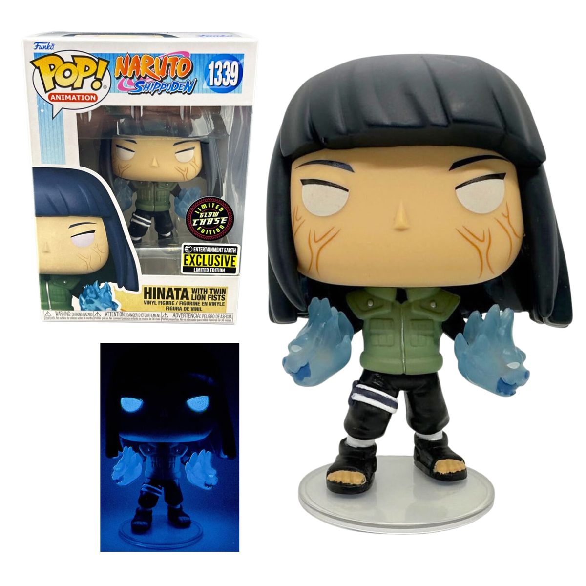 FUNKO - FUNKO POP HINATA TWIN LION FIST GLOW CHASE 1339 NARUTO SHIPPUDEN EE