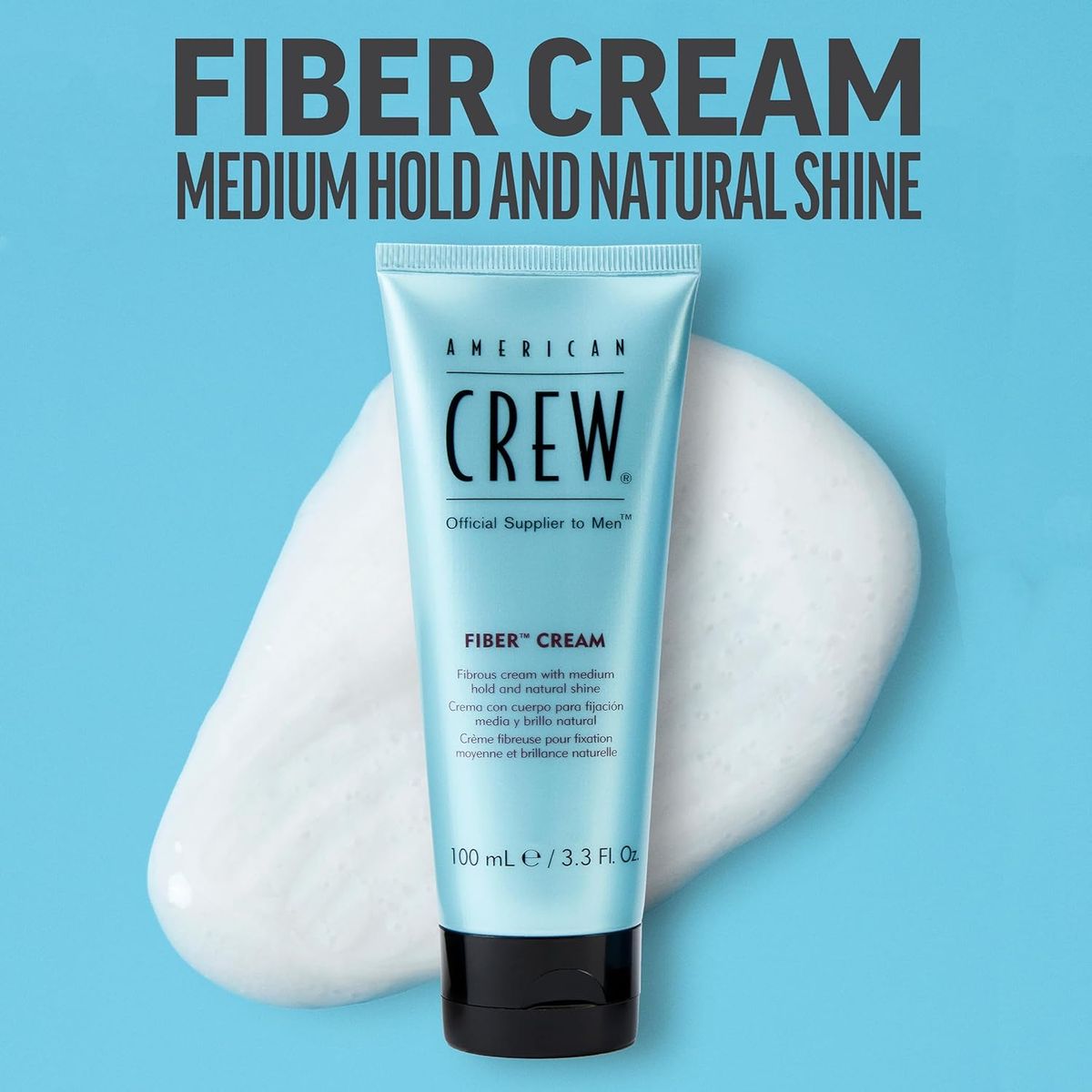 AMERICAN CREW - Crema de Peinar Mate Fijación Media Fiber Cream American Crew Men 100ml