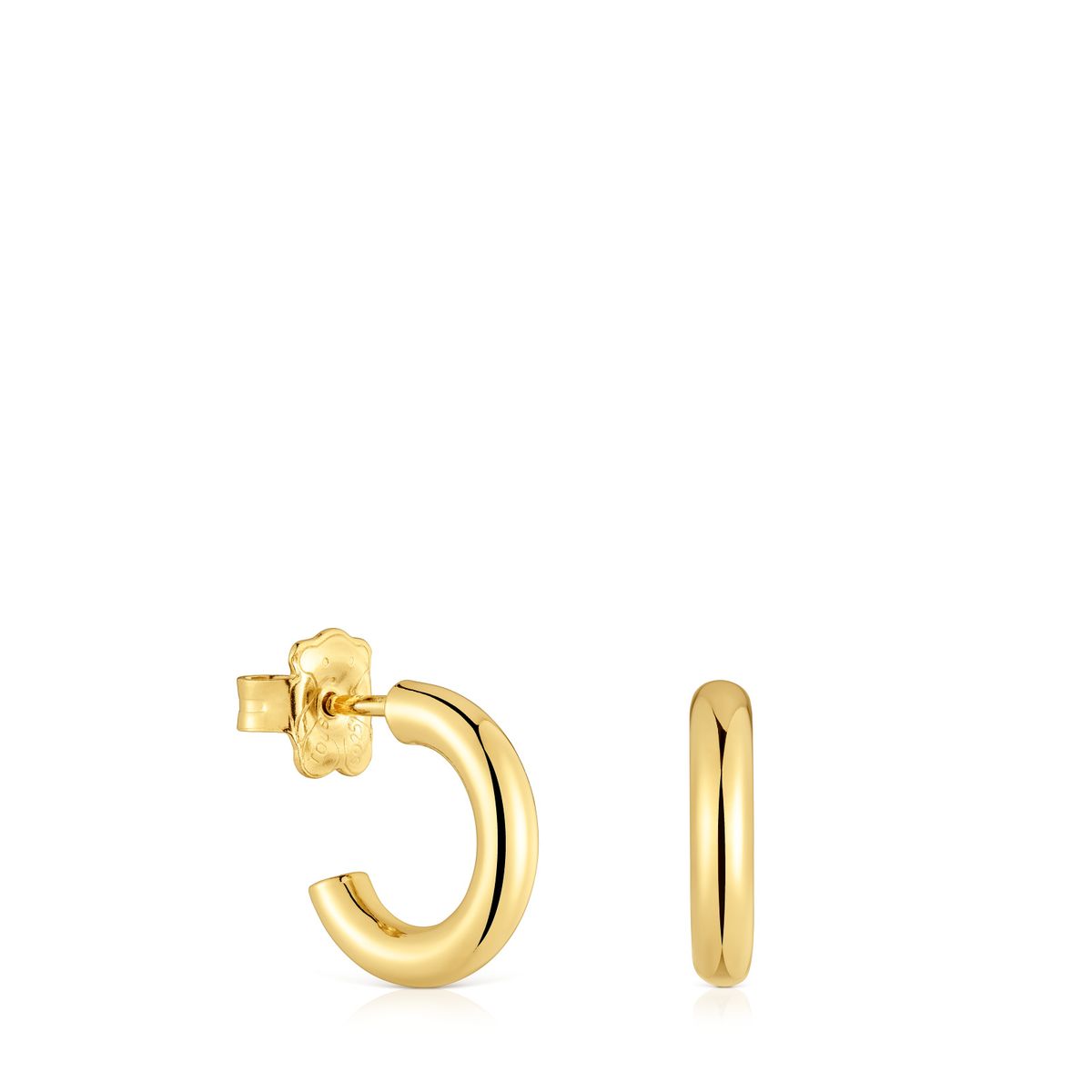 TOUS - CRIOLLA PLATA 1ªLEY BAÑO ORO LISA 8MM