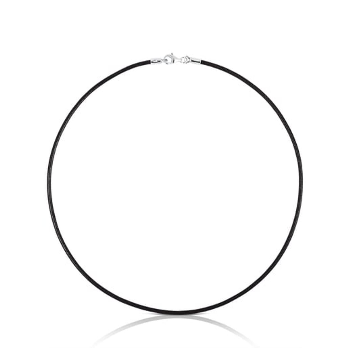 TOUS - GARGANTILLA PLATA 1 LEY CUERO 2MM