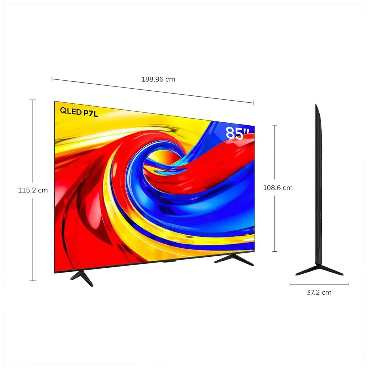 TCL - Televisor TCL Google TV 85'' PREMIUM QLED 4K UHD 85P7L 2026