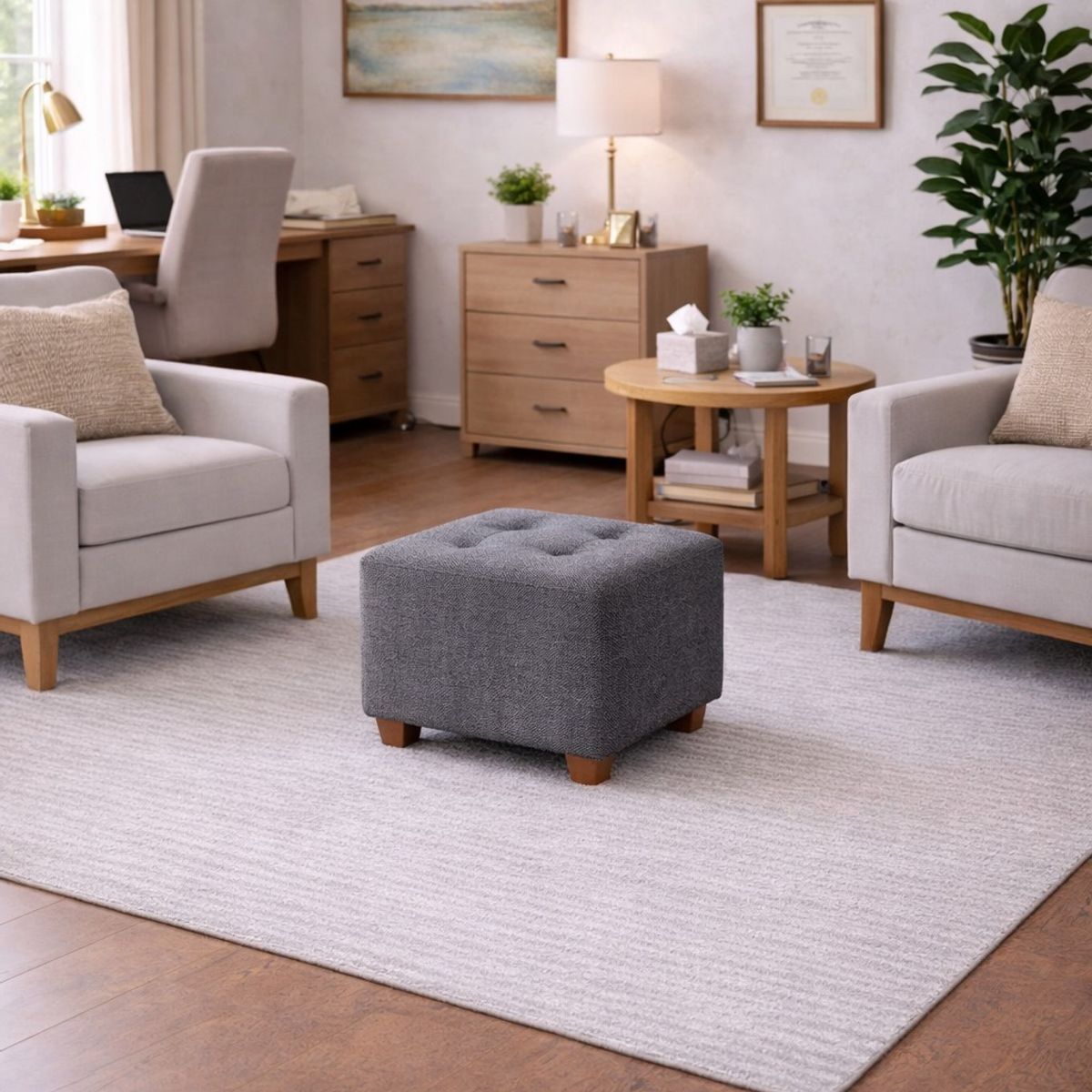 ARTSOFA - Puff Armonic Gris Antifluido