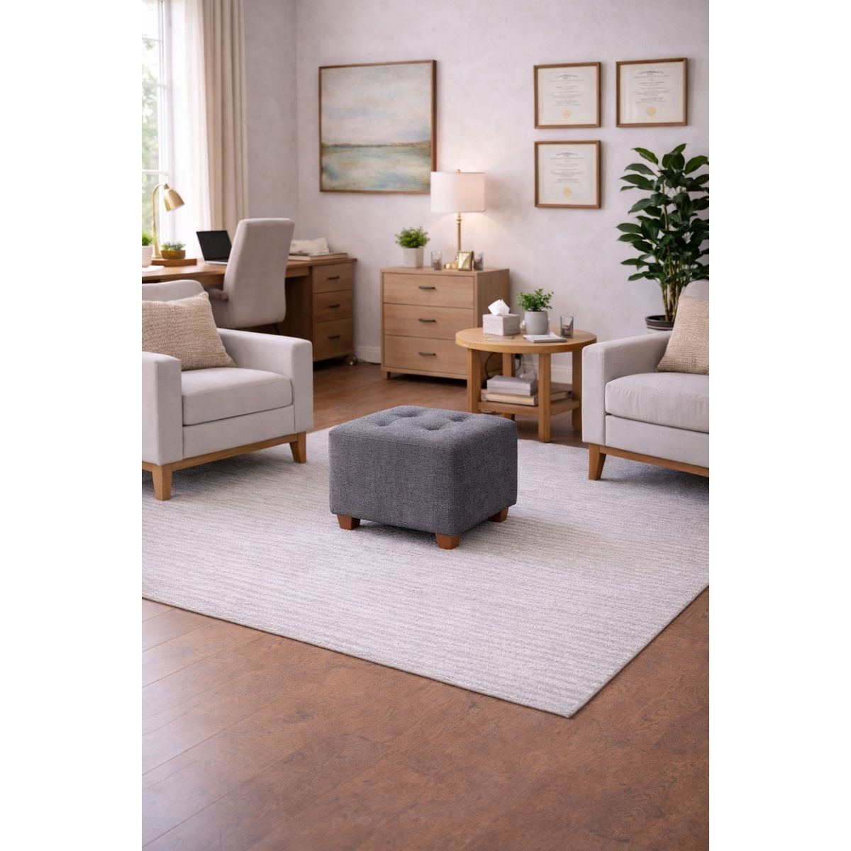 ARTSOFA - Puff Armonic Gris Antifluido