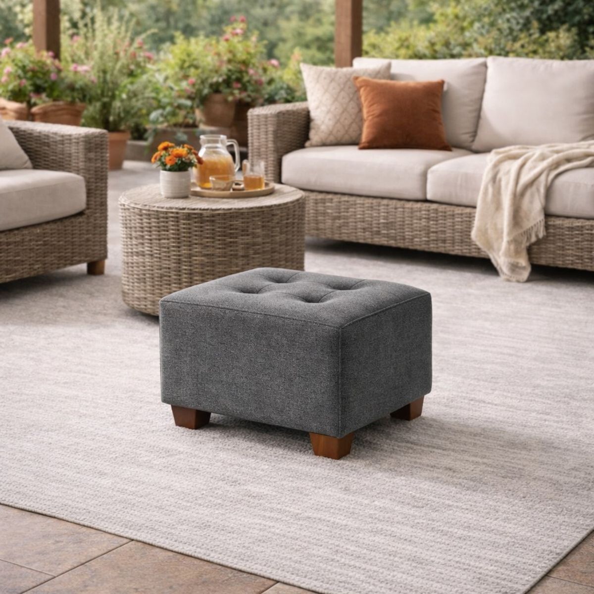 ARTSOFA - Puff Armonic Gris Antifluido