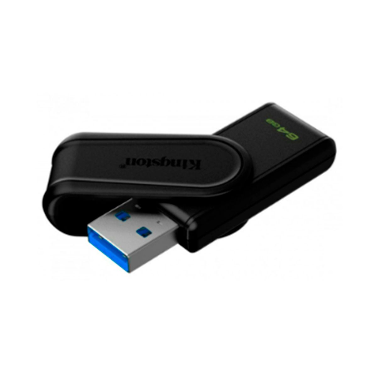 KINGSTON - MEMORIA USB KINGSTON DATATRAVELER EXODIA S 64GB NEGRO l PN DTXS-64GB