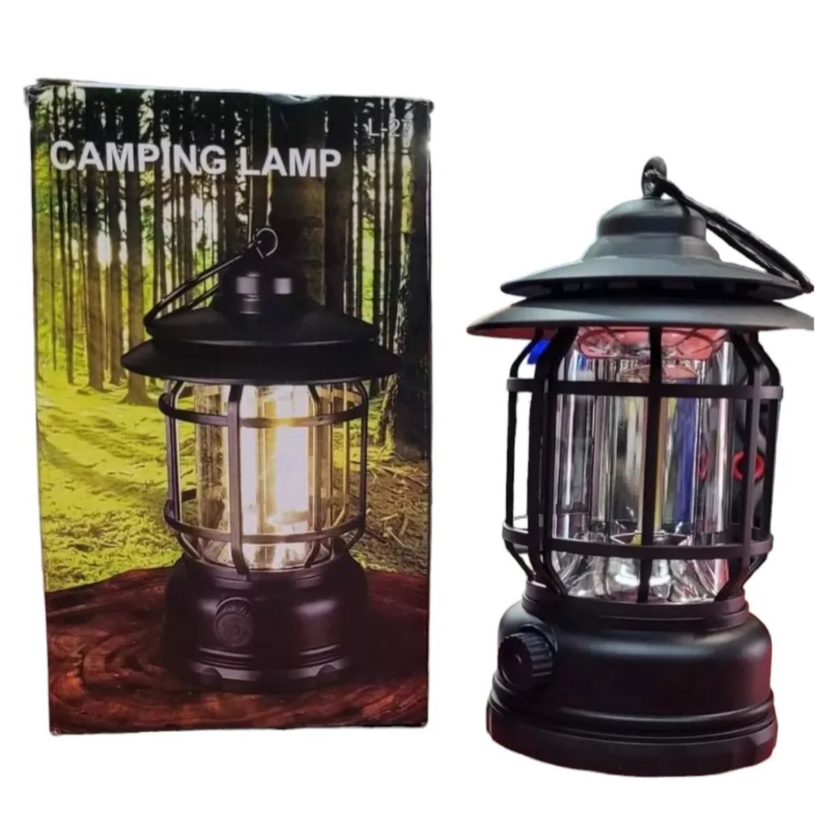 GENERICO - Lámpara Recargable Linterna Potente Con Gancho