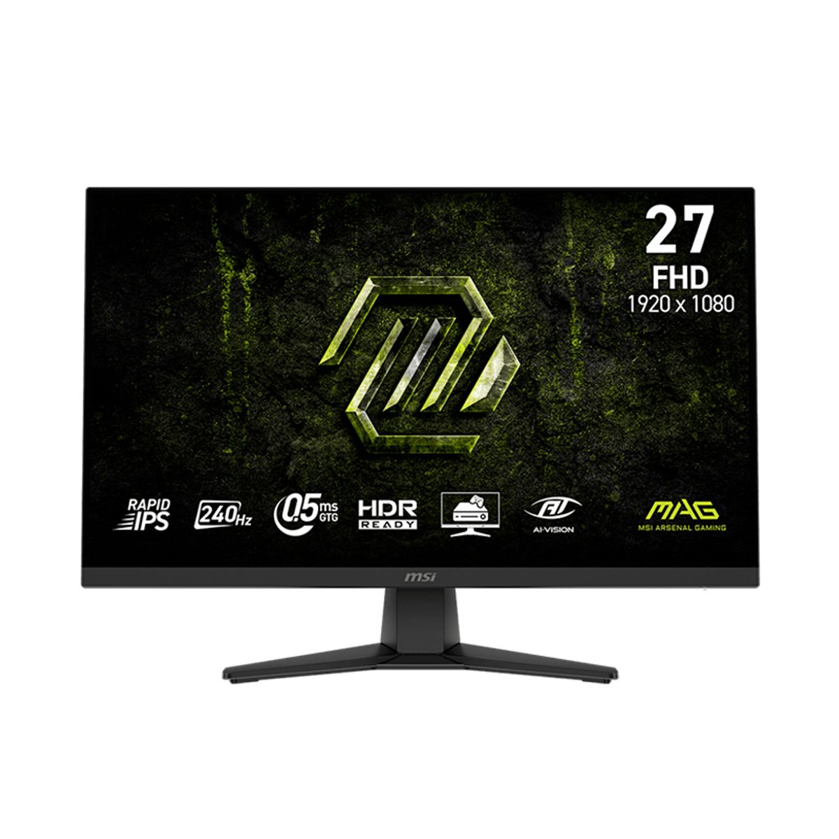 MSI - Monitor Plano Gaming MSI MAG 272F X24 27 FHD IPS 240HZ 0.5MS