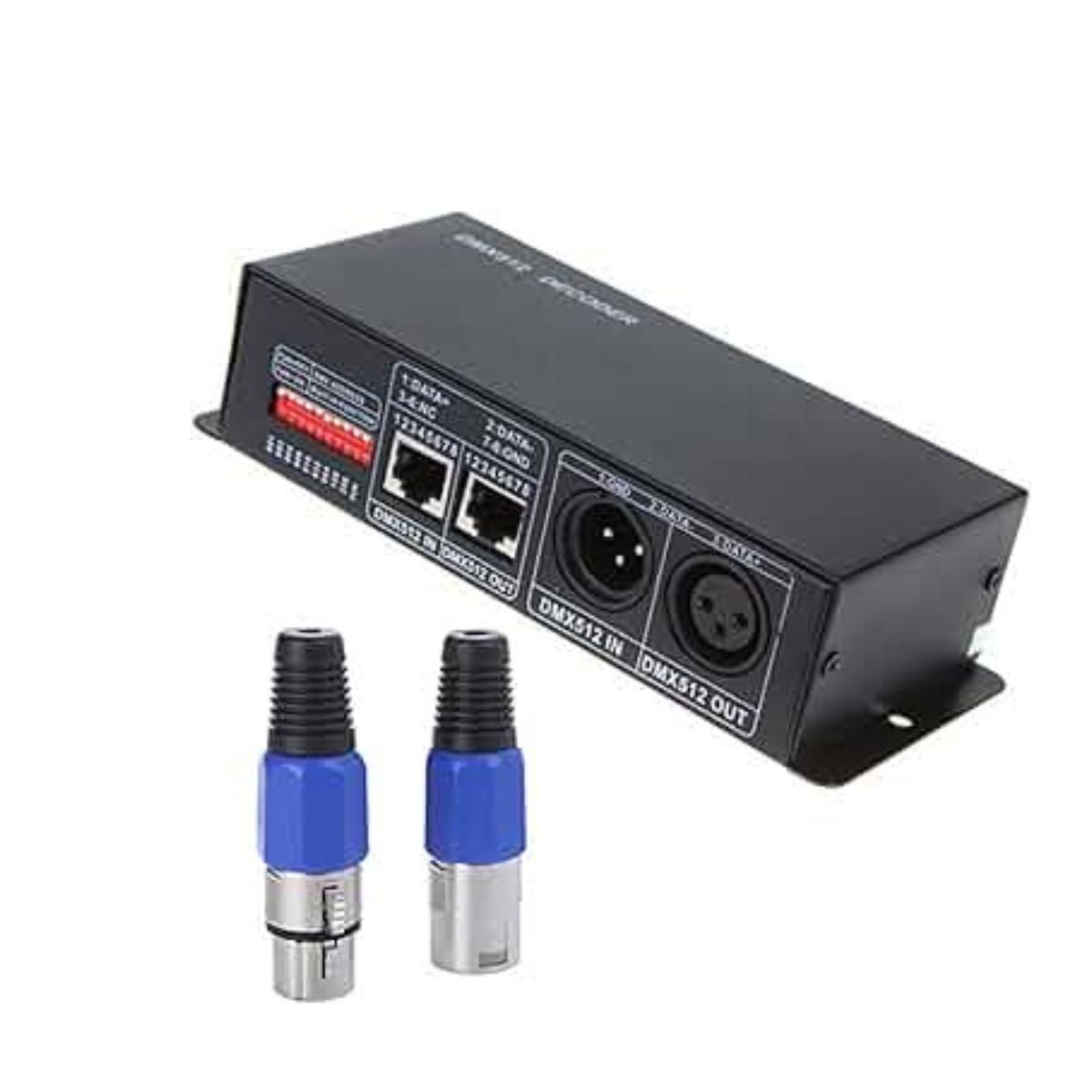 GENERICO - Decodificador DMX para Cinta LED RGB DMX 3 CANALES